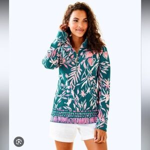 NWT Lilly Pulitzer Skipper Popover UPF 50+ Todal Wave It’s Prime Time XS Sm